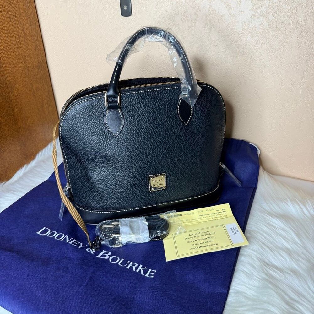 Dooney & Bourke Pebble Grain Zip Zip Satchel